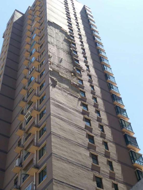 天佑家園1號樓現(xiàn)場。