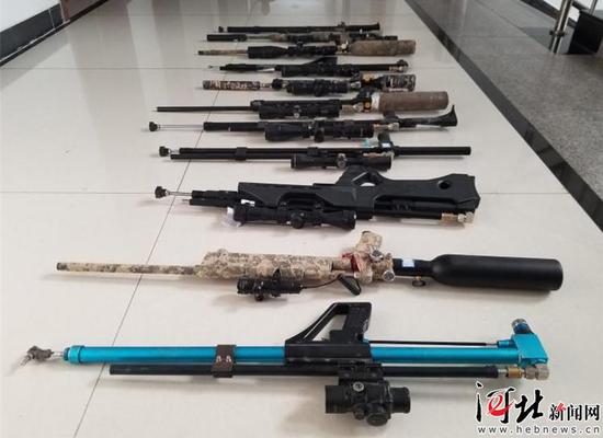 圖為警方查獲得非法槍支。警方供圖